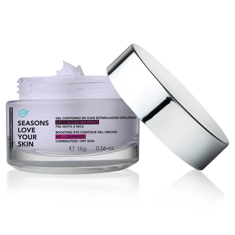 Contorno de Ojos en Gel Estimulador Orquídea, AH y Algas Marinas 16gr - Seasons