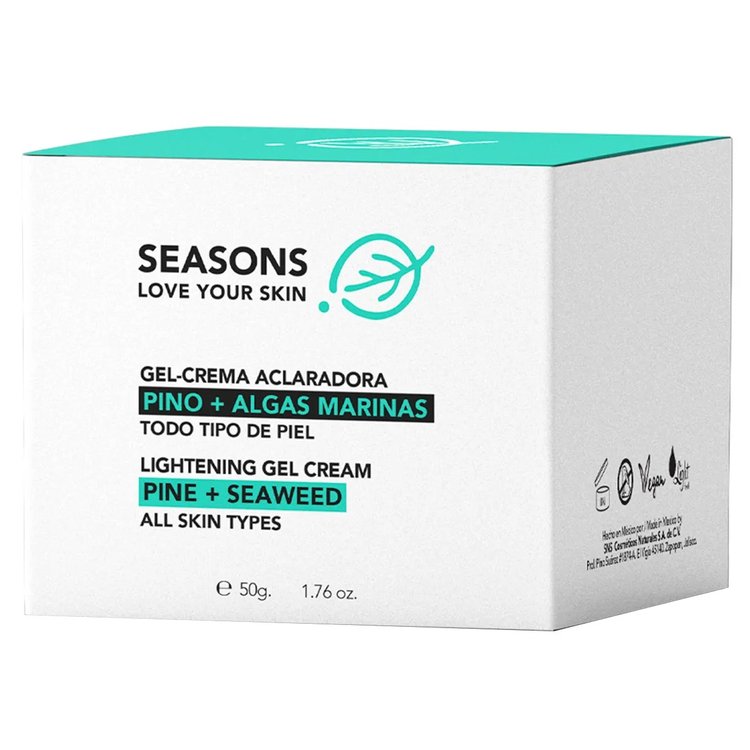 Gel Crema Aclaradora, Pino, Algas Marinas 50gr - Seasons