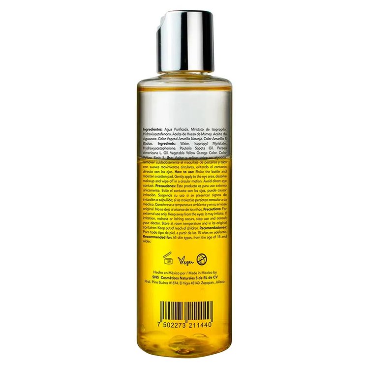 Desmaquillante Micelar para Ojos de Huesos de Mamey 120ml - Seasons