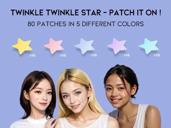Parche para Acné Estrella 80 parches - OOTD Beauty