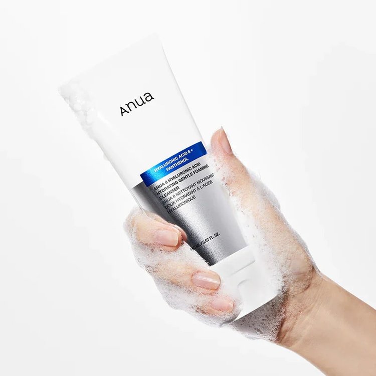 Espuma Limpiadora  Suave e Hidratante con 8 Ácidos Hialurónicos 150ml - Anua