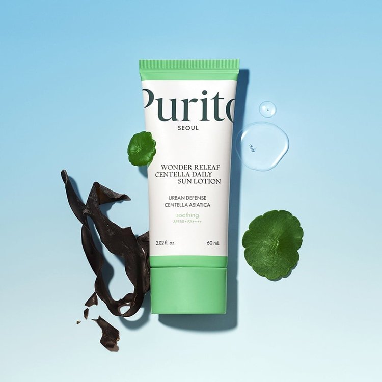 Loción Solar Diaria Wonder Releaf de Centella 60ml - Purito