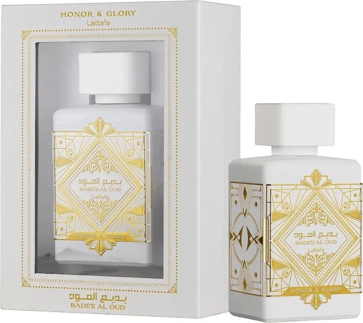 Perfume Árabe Badee Al Oud Honor Glory Blanco 100 ml - Lattafa