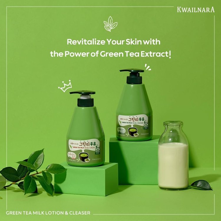 Loción Corporal Milk Te Verde 560g - Kwailnara