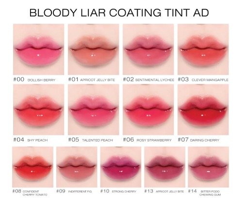 Tinta para Labios Bloody Liar Coating - Lilybyred
