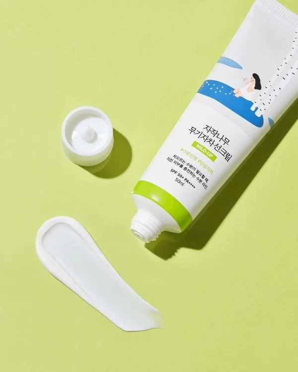 Bloqueador Solar Hidratante, Iluminador y Antienvejecimiento Birch Juice 50 ml - Round Lab