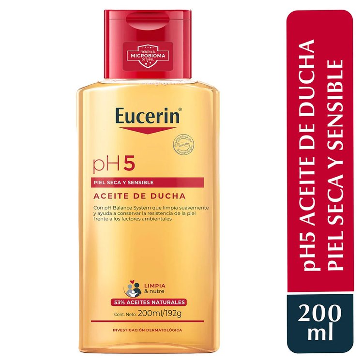 Aceite de Ducha para Piel Seca y Sensible 200ml PH5 - Eucerin