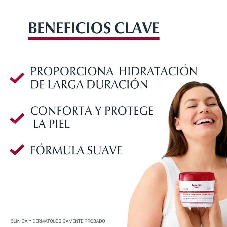 Crema Corporal Intensiva para Piel Seca y Sensible PH5 450 ml - Eucerin