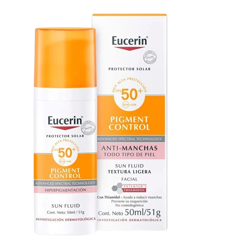 Bloqueador Solar Sun Fluid Pigment Control FPS50+ 50 ml - Eucerin