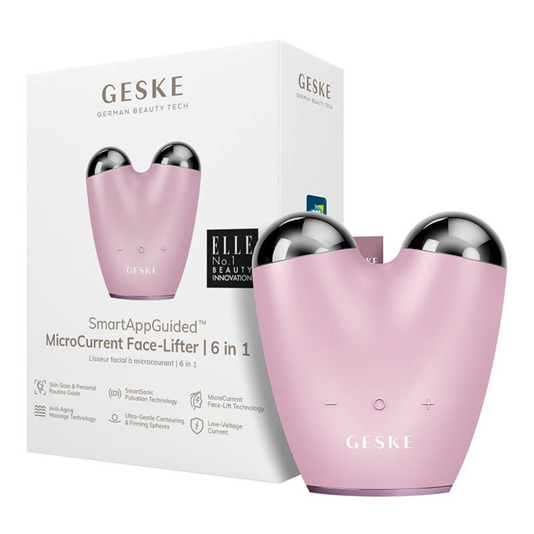 Dispositivo de Microcorrientes para Lifting Facial 6 en 1 Rosa - Geske