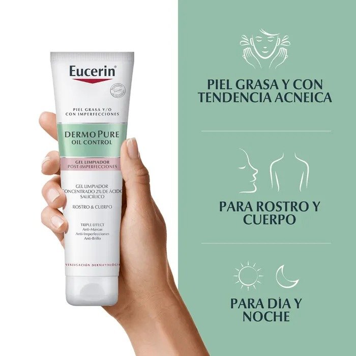 Gel Limpiador Facial Dermo Pure Oil Control  150 ml - Eucerin