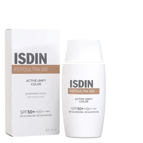 Bloqueador Solar Aclarante y Unificador de Tono Active Unify Fusion Fluid SPF50+ 50 ml - Isdin