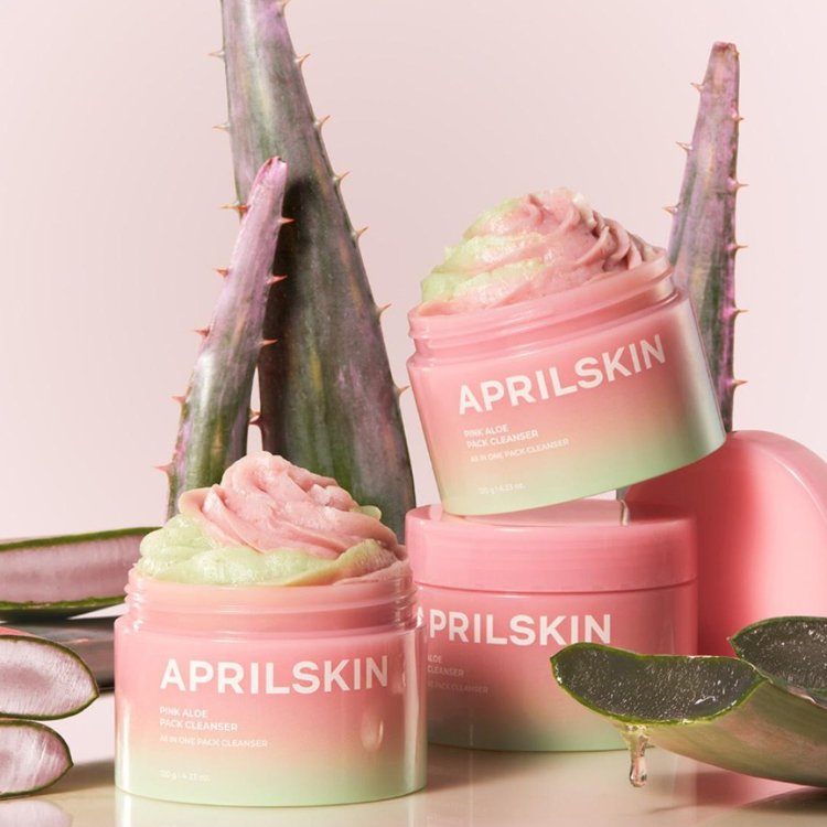 Limpiador Facial Pink Aloe 120 g - April Skin