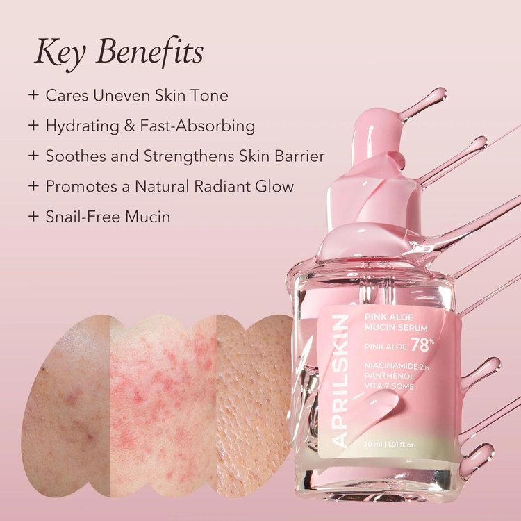 Suero Pink Aloe Mucin 30 ml - April Skin
