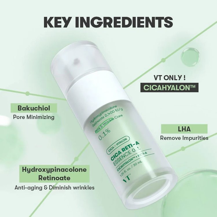 Esencia VT Cica Reti A 01 30 ml - VT Cosmetics