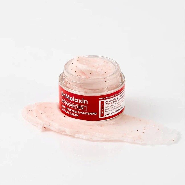 Crema Antipecas y Blanqueadora con Cápsulas Astaxanthin 50 g - Dr Melaxin