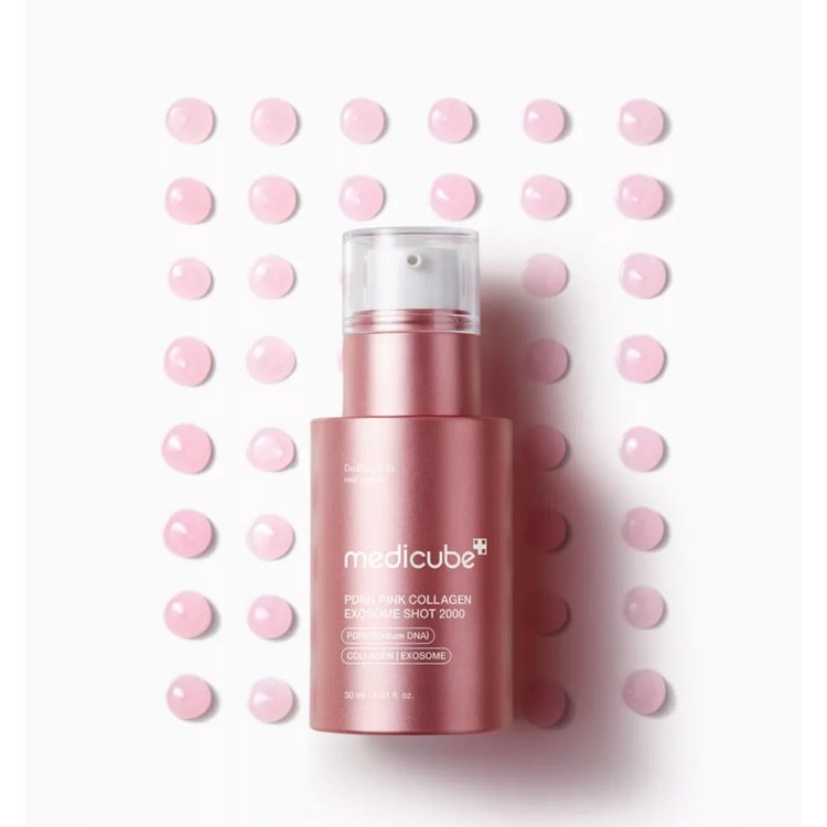 Suero De Inyección De Exoma Rosa PDRN  2000 30 ml - Medicube