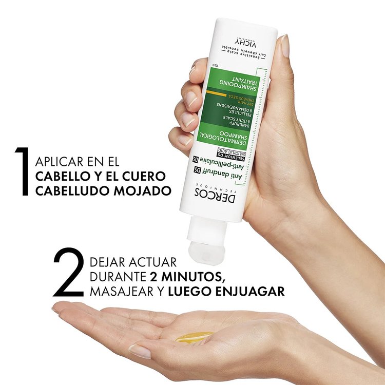 Shampoo Anti-Caspa Grasa Dercos 200ml - Vichy