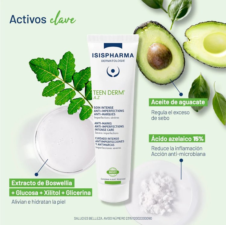 Crema Antiimperfecciones y Antimarcas Teen Derm AZ 30 ml - Isispharma