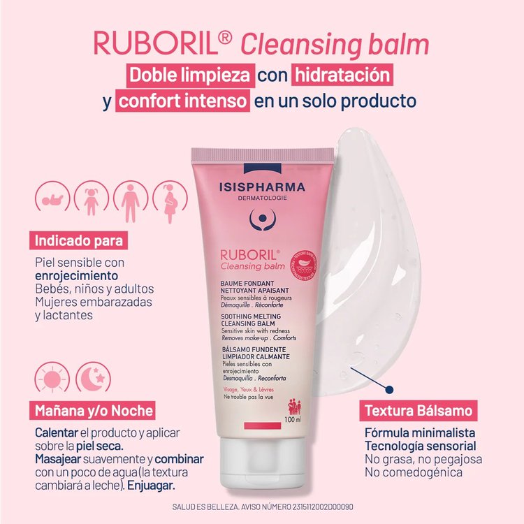 Bálsamo Limpiador Desmaquillante Ruboril 100 ml - Isispharma