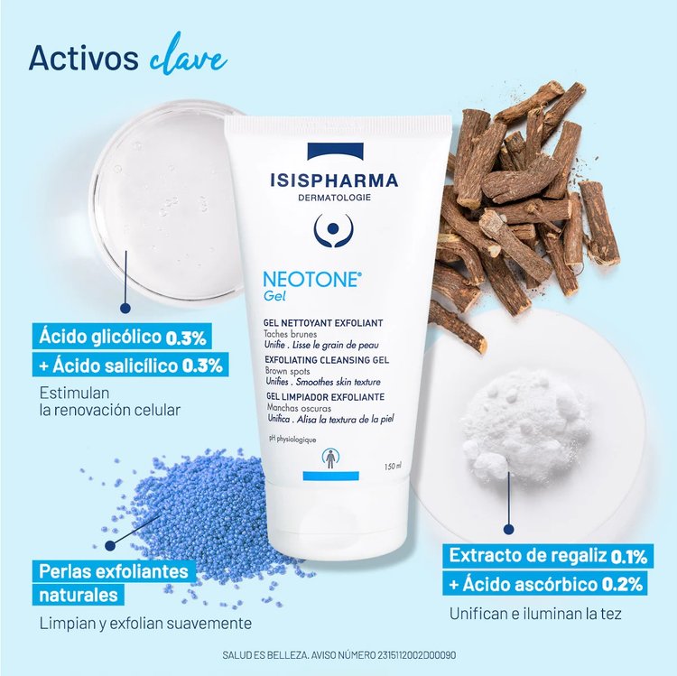 Gel Exfoliante Neotone 150 ml - Isispharma