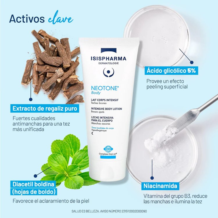 Despigmentante Corporal Neotone body 100 ml - Isispharma