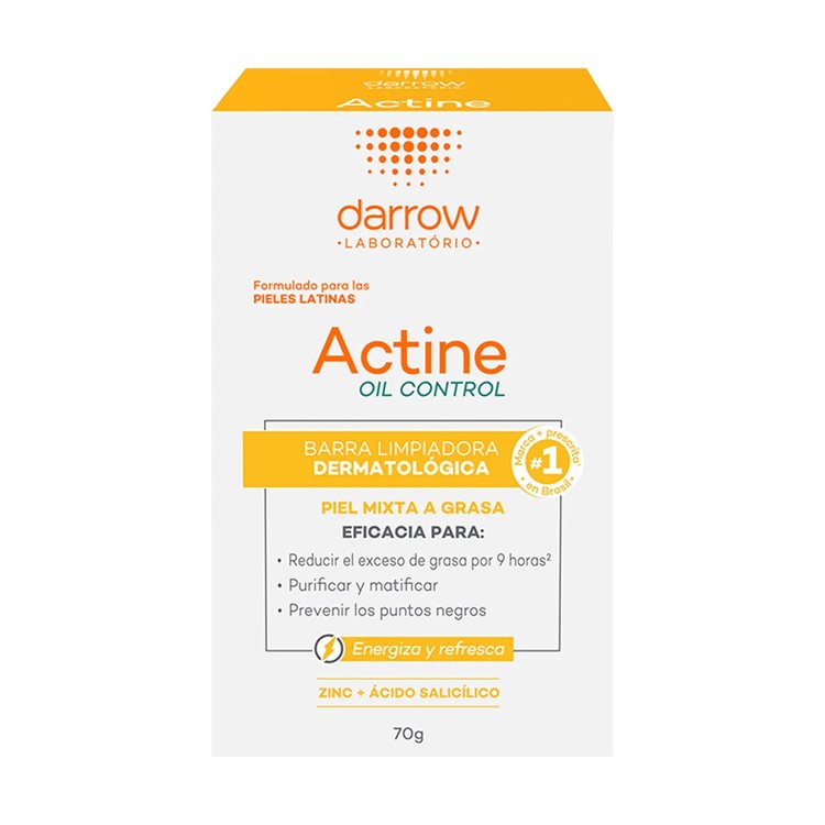 Barra Limpiadora Actine oil 70 g - Darrow