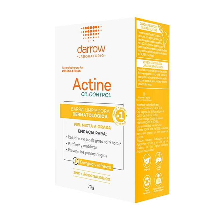 Barra Limpiadora Actine oil 70 g - Darrow