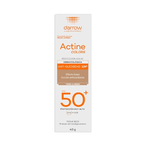 Protector Solar Antioleosidad Actine Colors 40 g - Darrow