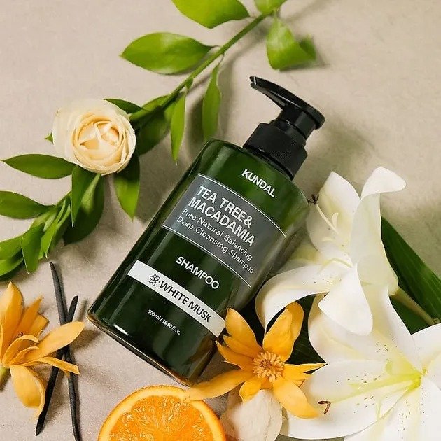 Shampoo Limpieza Profunda De Tea Tree Macadamia White Musk 500 ml - Kundal