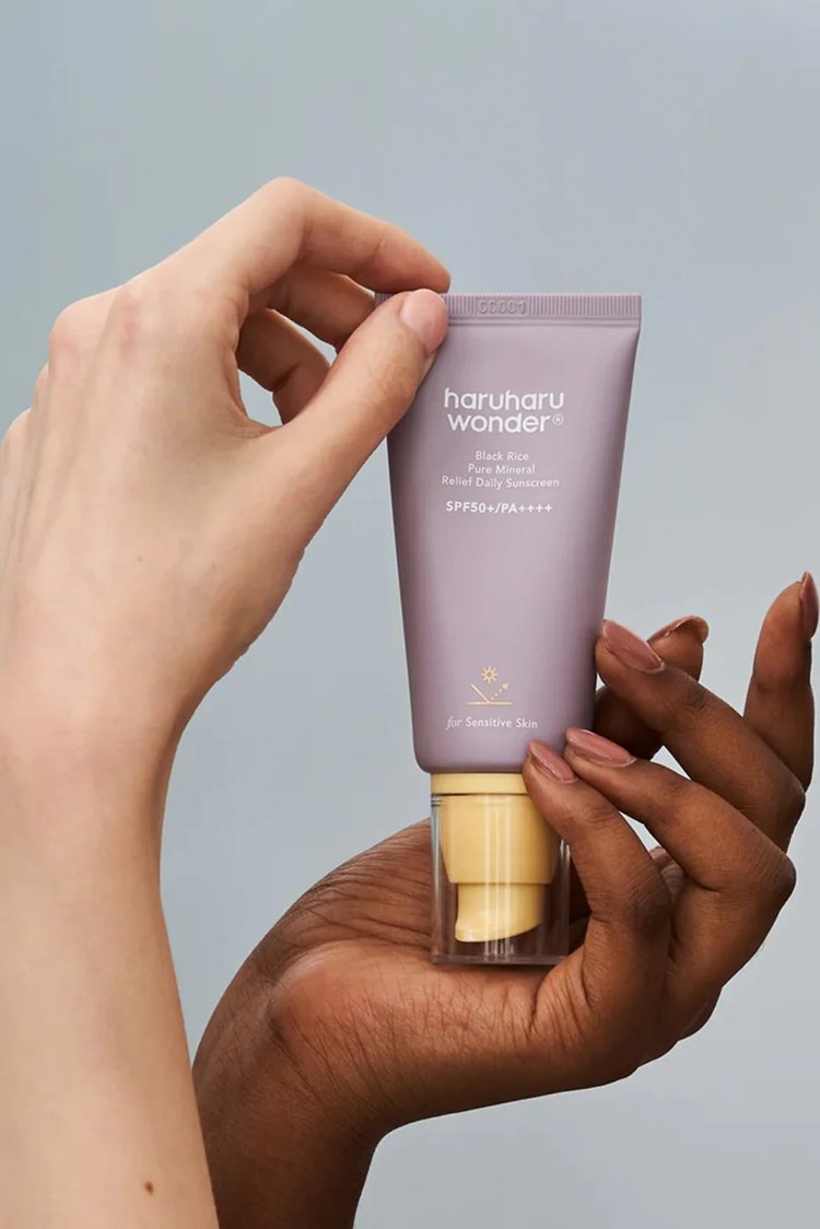 Bloqueador Solar Diario Mineral Puro de Arroz Negro SPF50 PA - Haruharu