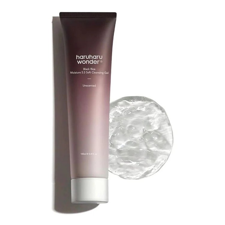 Gel Limpiador Facial Suave con Triple AHA de Arroz Negro - Haruharu