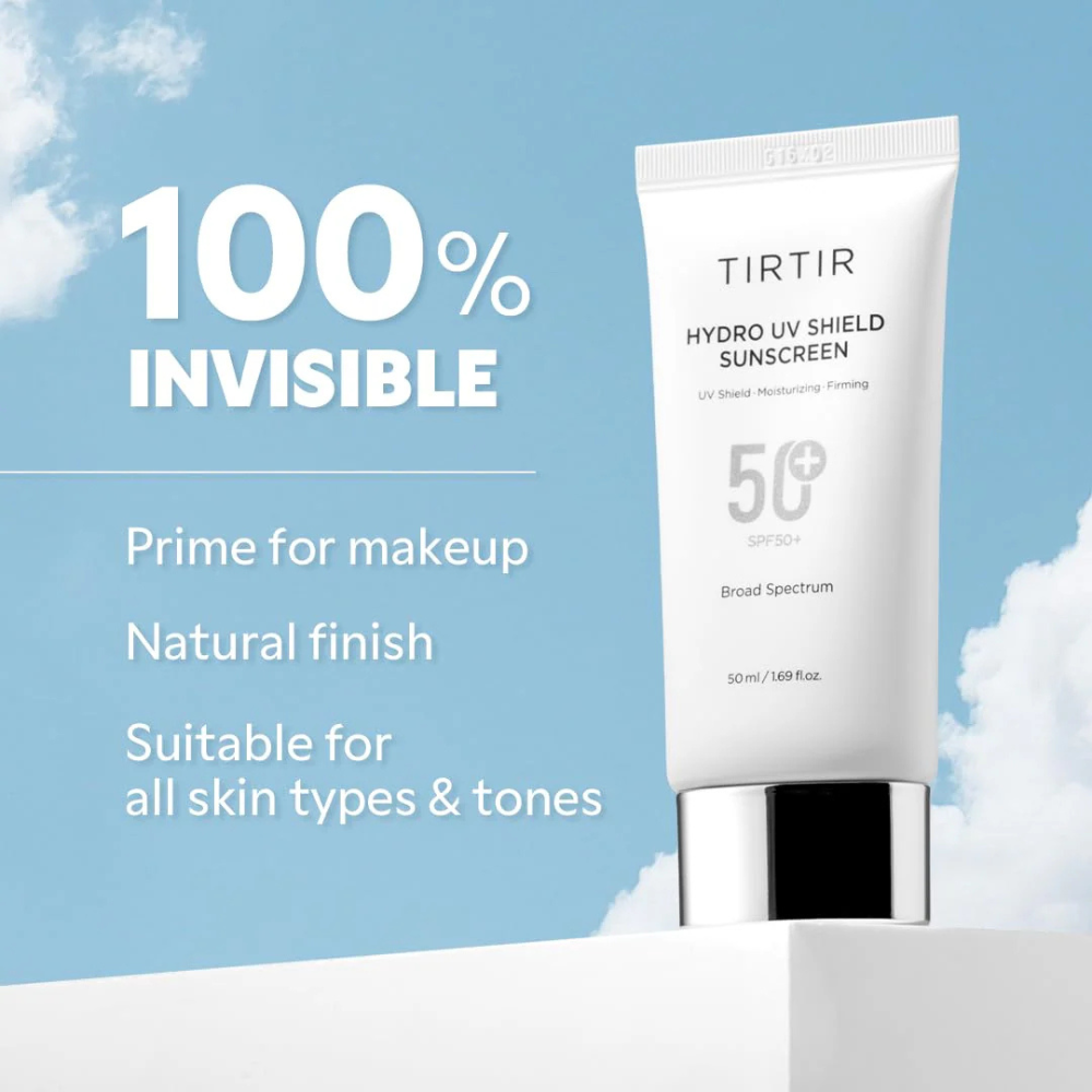 Protector Solar en Crema Hydro UV Shield Sun Screen SPF 50+ 50 ml - TIRTIR