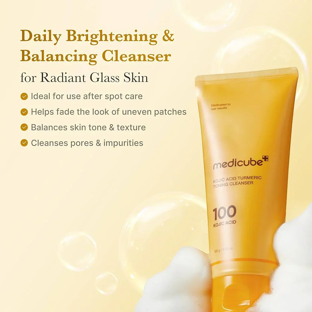 Limpiador Tonificante Kojic Acid Turmeric 120 g - Medicube