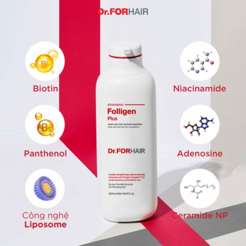 Shampoo Folligen Plus - Dr. Forhair