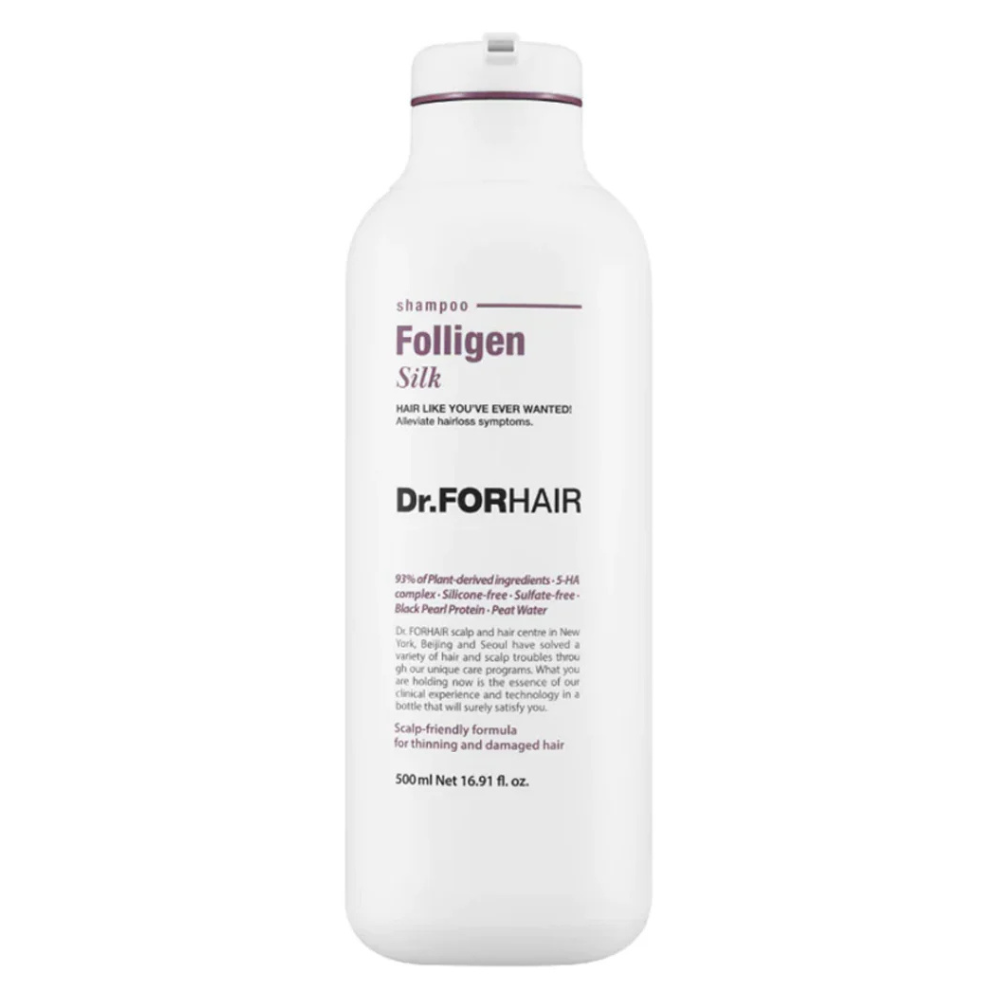 Shampoo Para Cabello Seco Folligen Silk Shampoo 500 Ml - Dr. Forhair