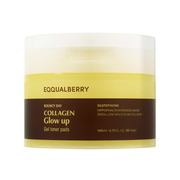 Almohadillas de Tónico en Gel Collagen Glow-up Gel Toner Pads 60 pzs - Eqqualberry