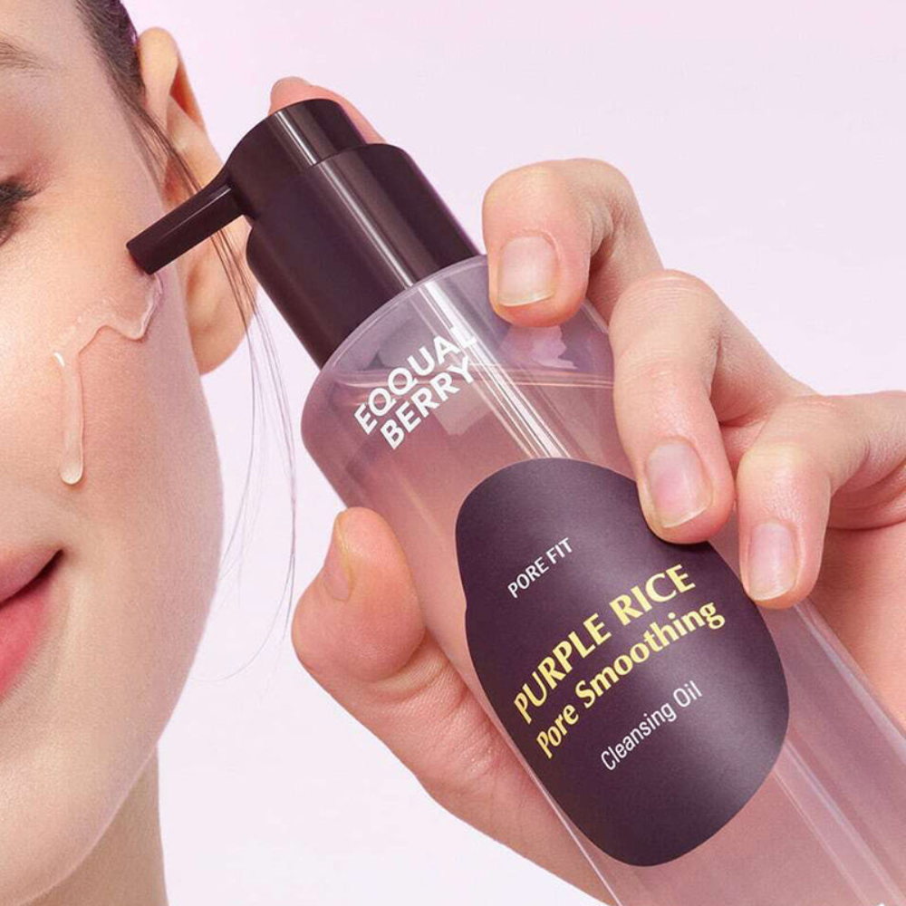 Aceite Limpiador Suavizante con Arroz Púrpura 200 ml - Eqqualberry