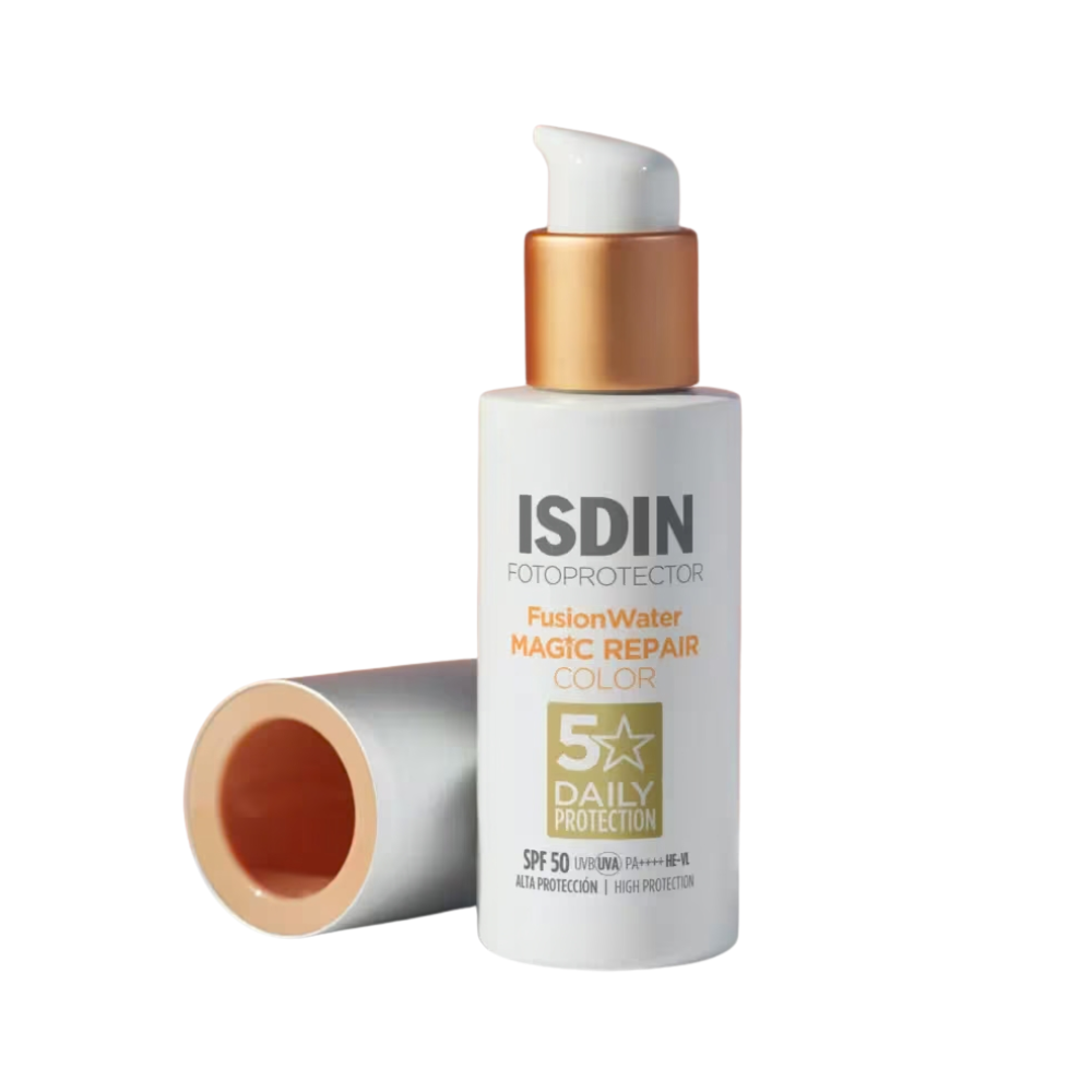 Fotoprotector con Color Age Repair Fusion Water Color FPS 50 50 ml Fotoultra 100 Isdin