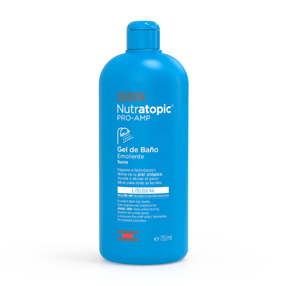 Gel de Baño Emoliente para Piel Atópica Nutratopic Pro-AMP 750 ml - Isdin