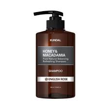 Shampoo Natural De Miel y Macadamia English Rose 500 ml - Kundal