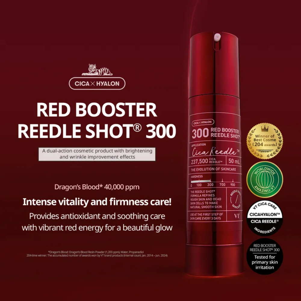 Serum Facial Red Booster Reedle Shot 300 De Vt Cosmetics De 50Ml