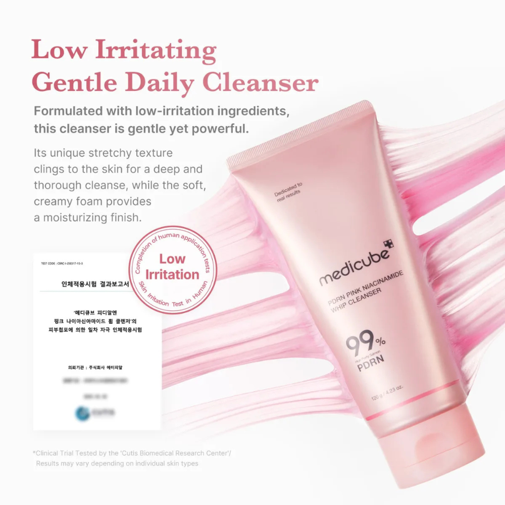 Limpiador En Espuma Pdrn Pink Niacinamide Whip Cleanser 120 G - Medicube