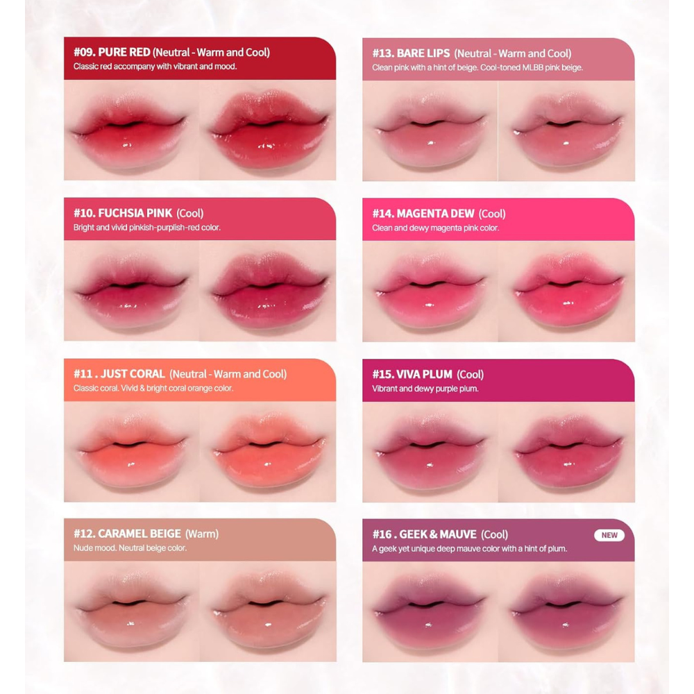 Tinta de Labios Luminosa Dote on Mood Pure Glow Tint - Heart Percent