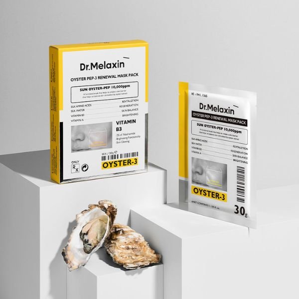 Mascarilla Facial Renovadora Oyster Pep-3 - Dr.Melaxin