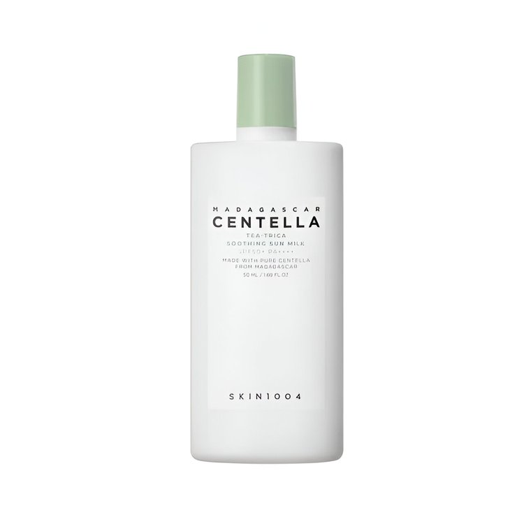 Leche Solar Calmante Tea Trica de Centella de Madagascar 50 ml - Skin1004