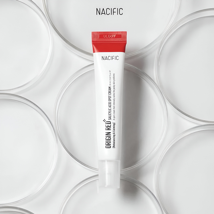 Crema de Ácido Salicílico Rojo Para Puntos Negros 20 ml - NACIFIC