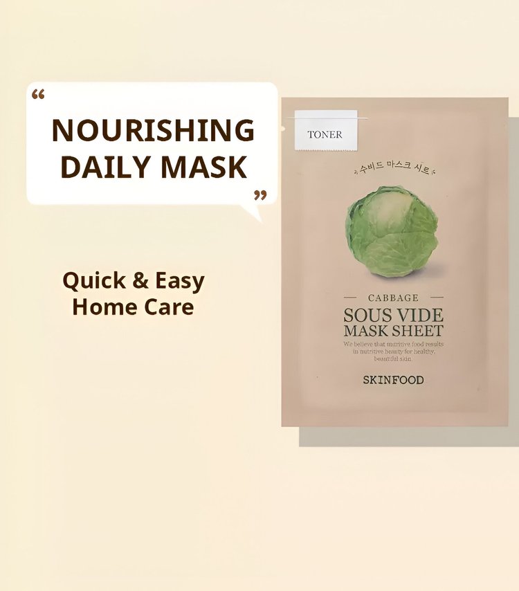 Mascarilla Facial de Repollo - Skinfood